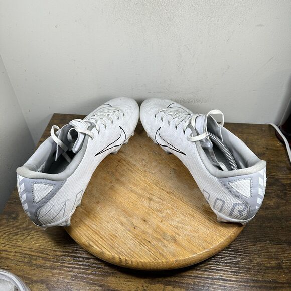 Nike Vapor 14 Elite FG Soccer Shoes Mens Size 14 White Black Cleats CZ2606-100 main image 7